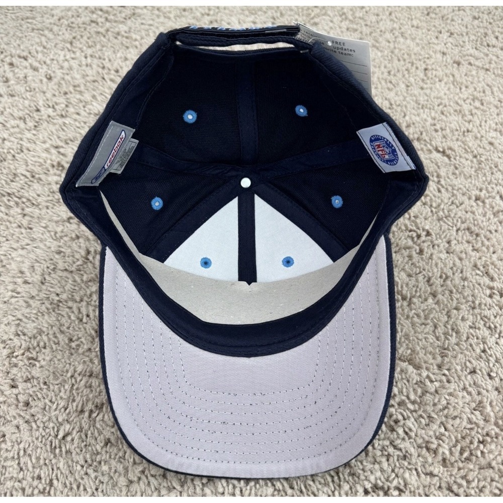 Tennessee Titans Hat Reebok Navy Core Classic 3D Logo StrapBack Vtg 2000 Cap NWT - Picture 4 of 11